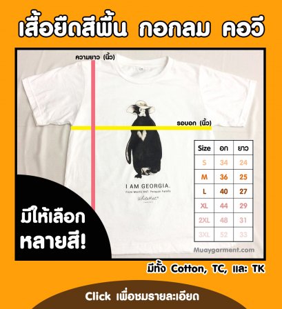 เสื้อยืดสีพื้น